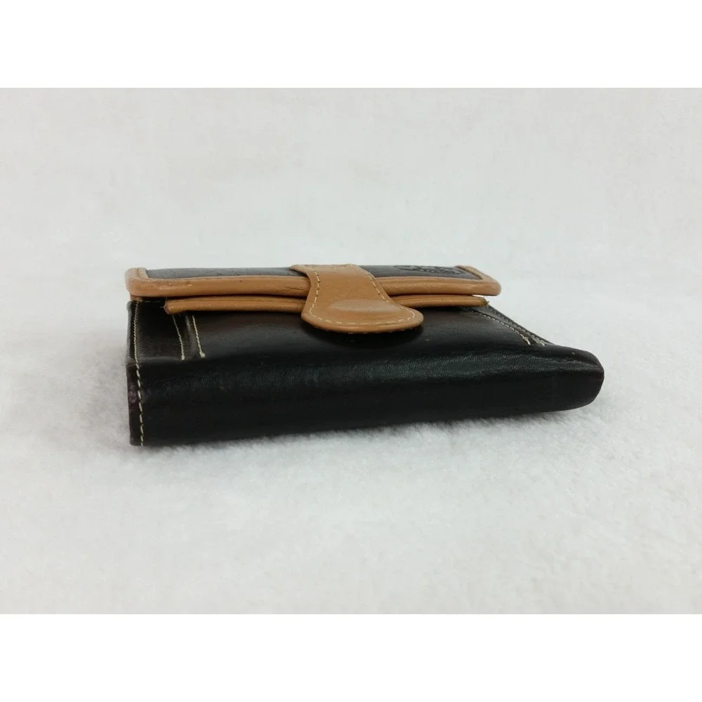 Vintage Leather Trifold Wallet Card‎ Case Hand Made in Spain Brown Tri-fold